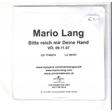 MARIO LANG - Bitte reich mir deine Hand                               ***Promo***